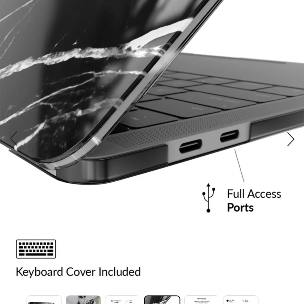 Black Marble MacBook Case 2.0